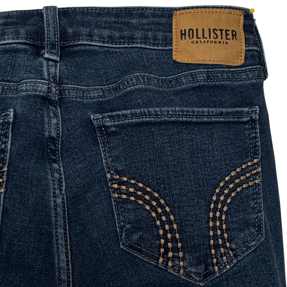 HOLLISTER LOW-RISE VINTAGE LACE UP FLARE SOFT STRETCH GRANOLA BOHO HIPPIE W24x30 - Picture 6 of 9